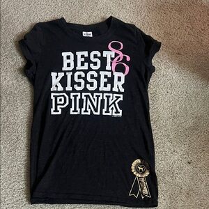 Vintage victoria secret PINK best kisser tee..RARE